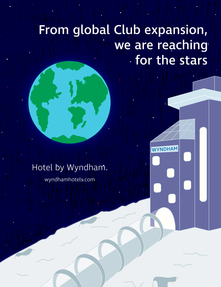 Hotel magazine ad design 1